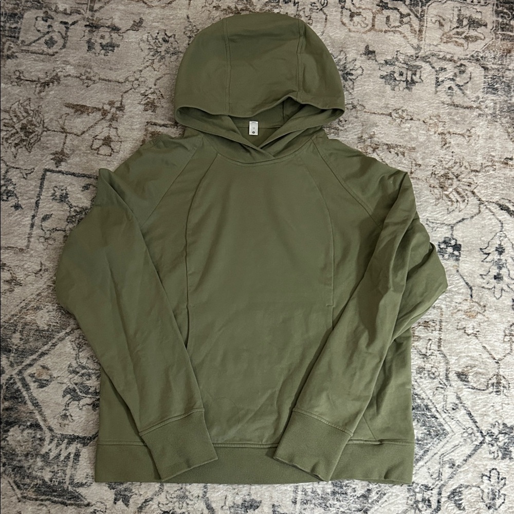 lululemon athletica Olive Green Hooded Sweatshirt